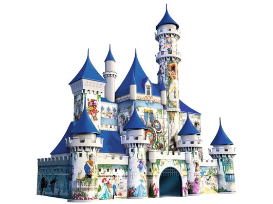 Im Paket Ravensburger Puzzle sind 216 Kunststoff-Puzzleteile mit einer Anleitung enthalten.