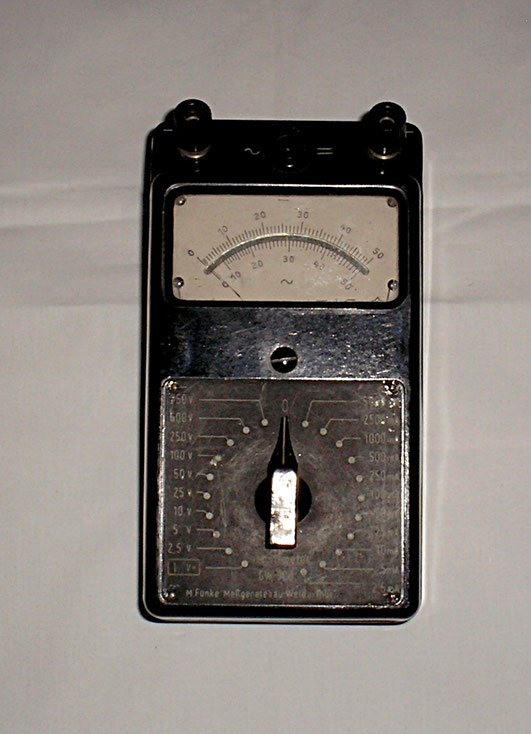 Max Funke Adenau / Eifel - Multimeter  GW 500 von ca. 1950