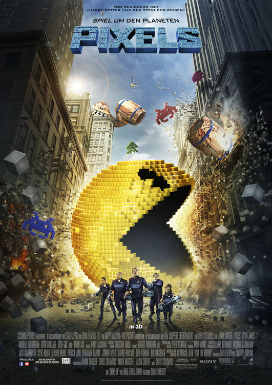 Pixels - Adam Sandler - Kevin James - Sony - kulturmaterial