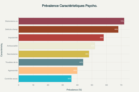Prédominance des principales caractéristiques psychologiques chez les agresseurs sexuels 