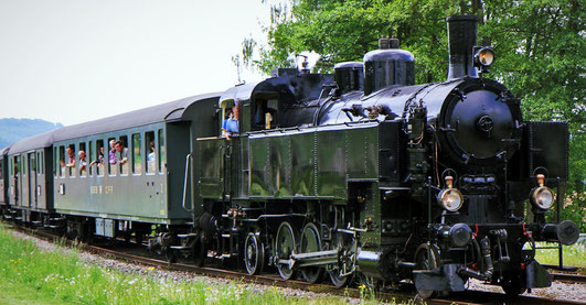 "Sissi", Dampflok Nr. 93-1378, fuhr auch schon auf der Kandertalbahn.
