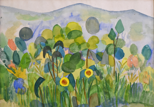 Aquarelle d'Hermann Hesse