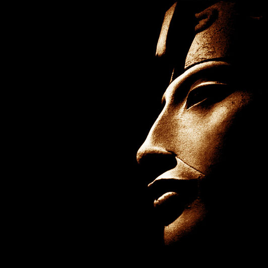 Statue face of Akhenaten