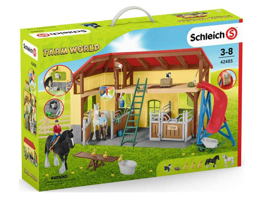 Bei der Bestellung im Onlineshop der-Wegweiser erhalten Sie das Schleich Paket 42485 "Pferdestall mit Zubehör".