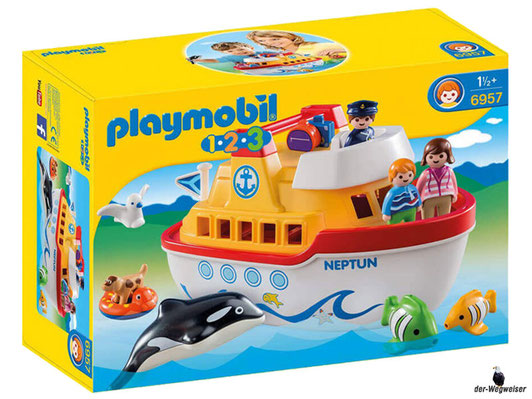 Bei Bestellung im online Shop der-Wegweiser erhalten Sie das Playmobil Paket 6957 "Mein Schiff zum Mitnehmen".