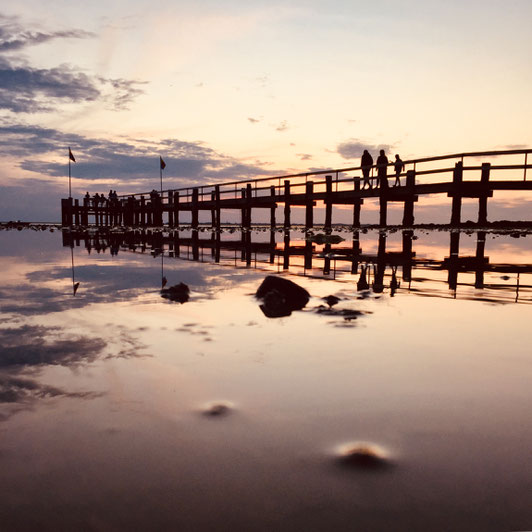 Sonnenuntergang am Strand von Utersum, Föhr
