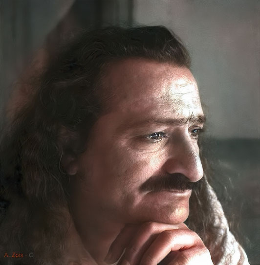 1.   Meher Baba in seclusion on Meherabad Hill- 1st Aug. 1941. Photo taken by Padri.
