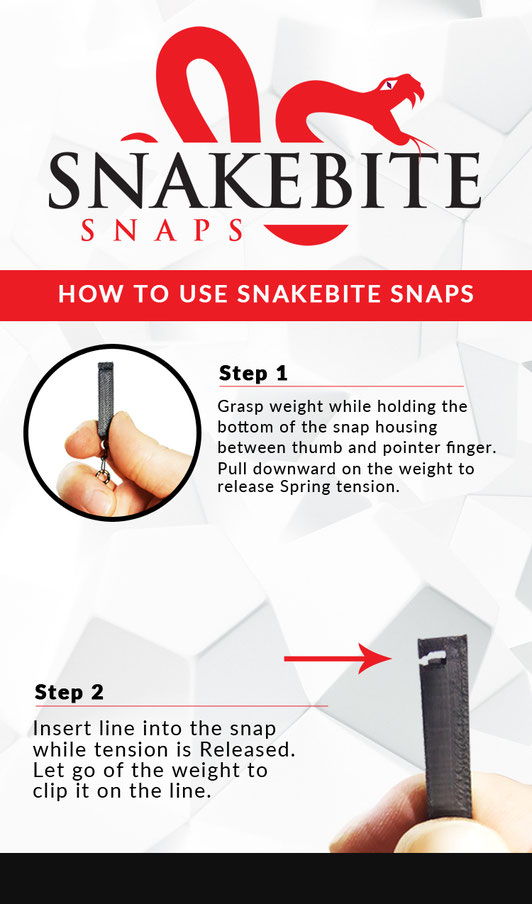 Easy Fishing Snap Weights Easy Snap Weight SolutionsSnakebite Snaps