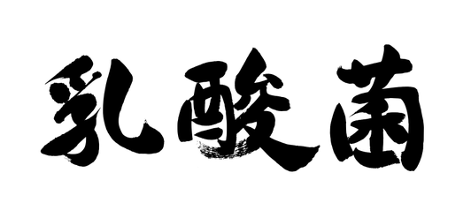 筆文字ロゴ制作：乳酸菌｜筆文字の依頼・書道家に書いてもらう