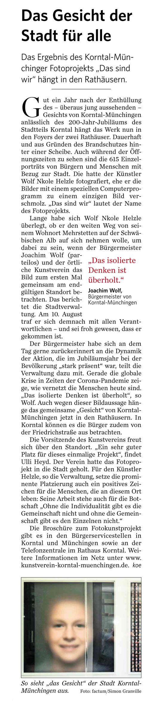 Strohgäu Zeitung  24.08.2020