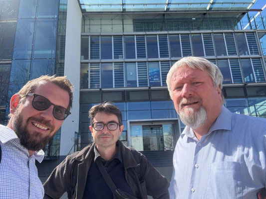 Von links - Thomas Berger, Laurent Dubourg und Stephan Kallee bei Stirweld GmbH in Böblingen