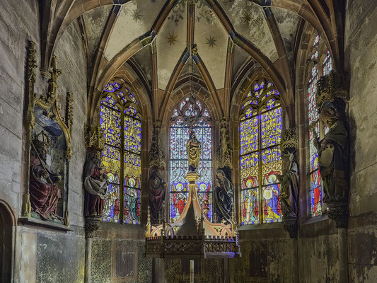 Bild: die Engelskapelle in der #ÉgliseSaintPierreLeJeuneProtestant in Strasbourg