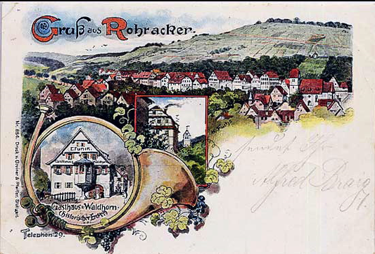 Postkarte "Gruß aus Rohracker"