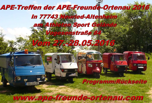 Ape Treffen der Ape-Freunde-Ortenau