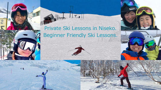 Private ski lessons in Niseko.