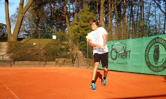 Sascha beim Training auf der UHC Anlage