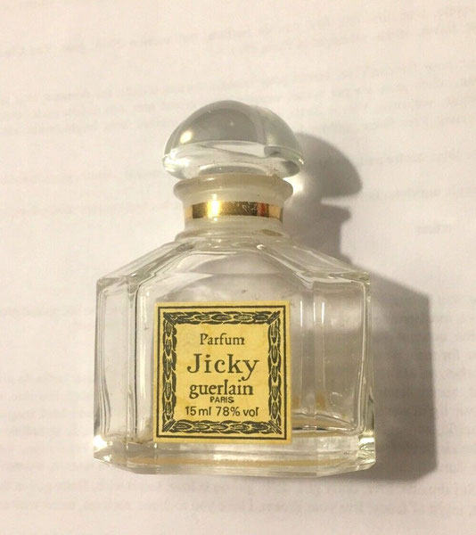 JICKY - FLACON PARFUM 15 ML VIDE : A NOTER QUE LE MOT GUERLAIN EST ECRIT EN LETTRES MINUSCULES