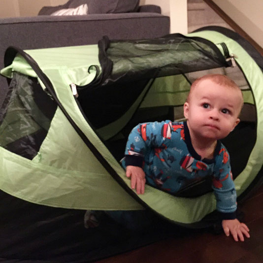 PeaPod Plus Travel Tent for Baby Sleep While on a Family Vacation