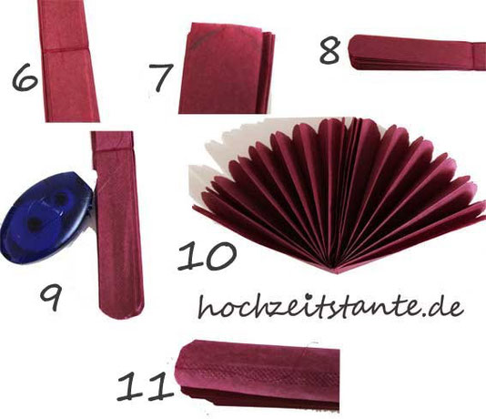 DIY Papier-Rosette ganz easy - by Hochzeitstante.de