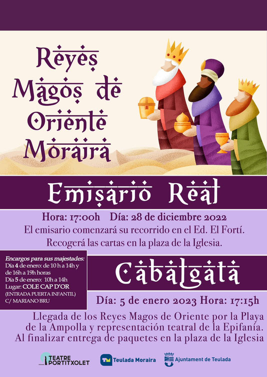 Horario y recorrido de la cabalgata de Reyes en Teulada Moraira
