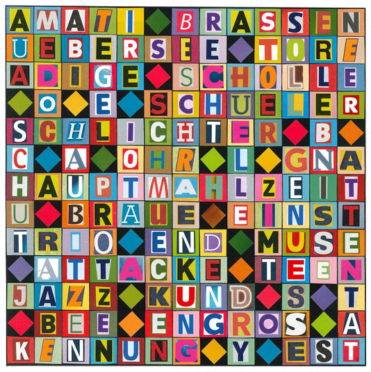 Papiercollage von Klaus Becker, Kassel
