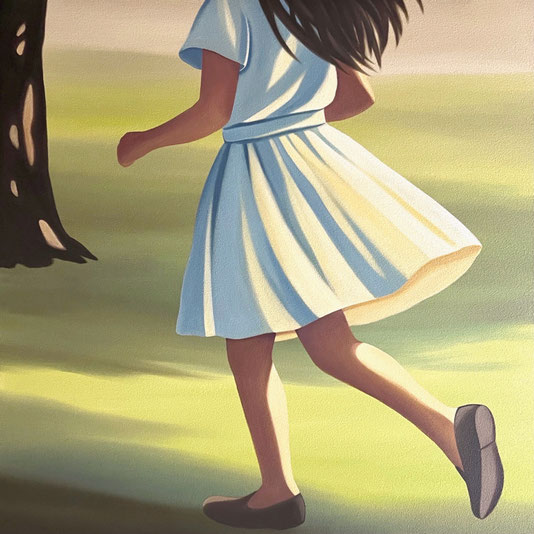 「サニーデイズ,2025」 80×80cm