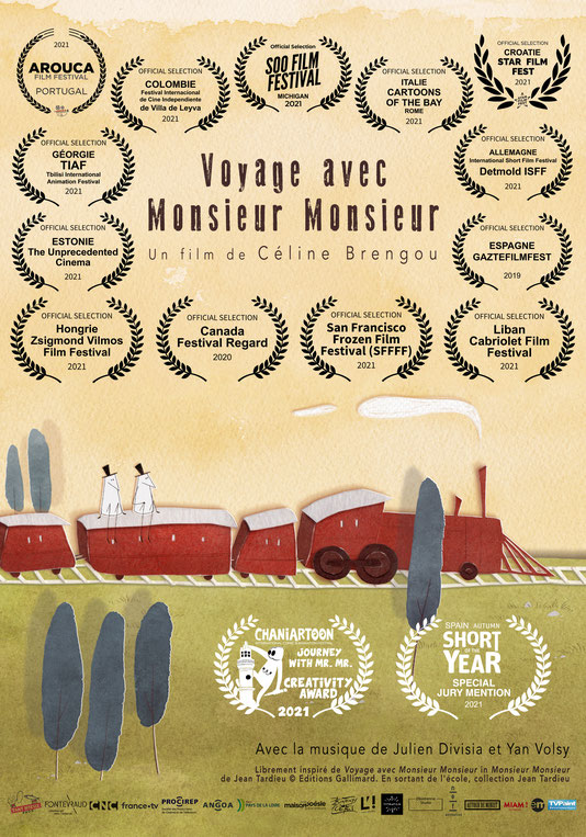 Voyage avec Monsieur Monsieur selections en festivals Court métrage Céline Brengou