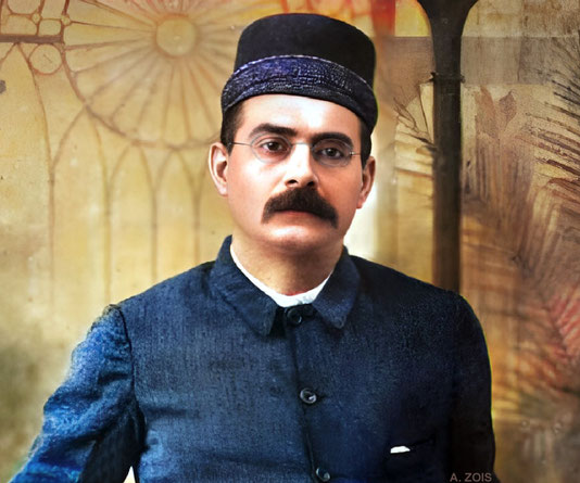  Soona's husband Kaikhushru Zaveri  Beheram Irani. Image rendition by Anthony Zois.