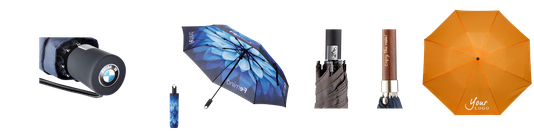 Regenschirme mit Ihrem Logo individuell bedrucken an vielen verschiedenen Positionen