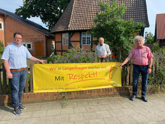 Mit Überzeugung dabei (von links): Marko Balkenhol, Rolf Oppermann und Falk Wook. Foto: Insa Becker-Wook