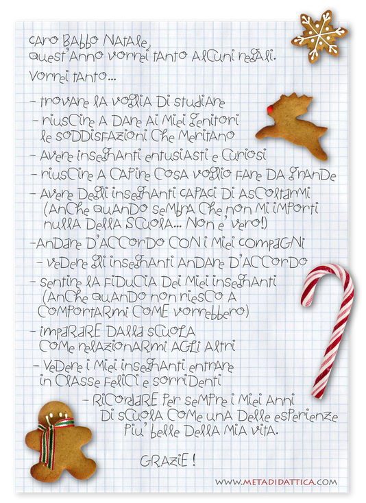 Lettera di uno Studente a Babbo Natale - Quest'anno vorrei ...