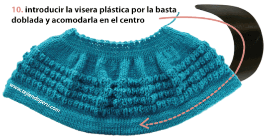 gorro con visera