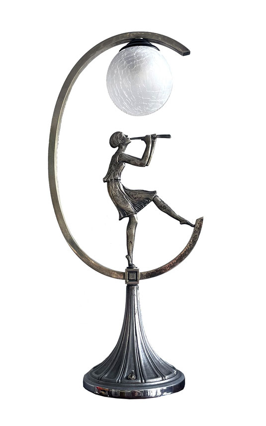 Art Déco lamp with bronze