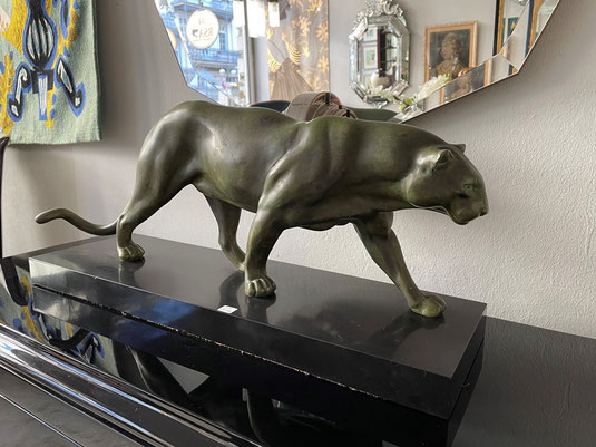 Art Déco panther bronzes