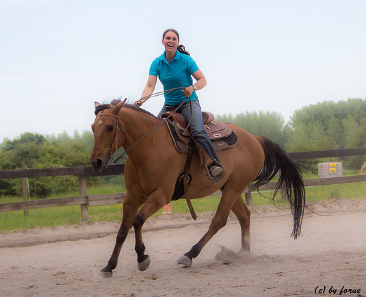 So muß Reiten aussehen, wenn es spaß macht !