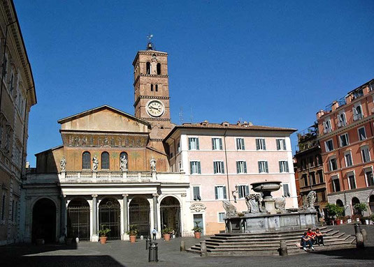 S.MARIA IN TRASTEVERE INSTALLAZIONE DISPOSITIVO LUGLIO 2008