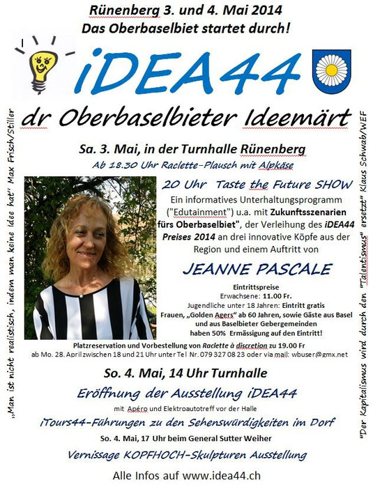 Flyer mit Jeanne Pascale