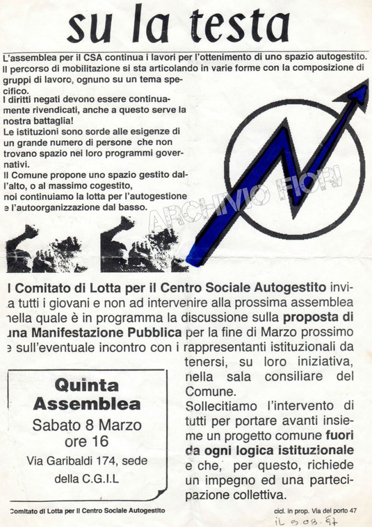 Volantino di convocazione assemblea