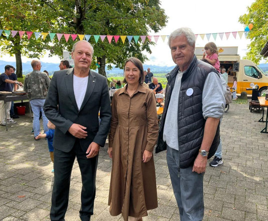 Von links: Jörg Kündig (Gemeindepräsident Gossau), Andrea Gisler (GLP-Kantonsrätin), Thomas Illi (TFZO-Präsident). Bilder: zvg