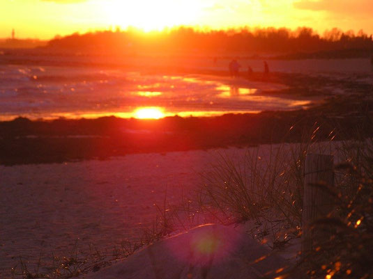 Sonnenuntergang am Südstrand