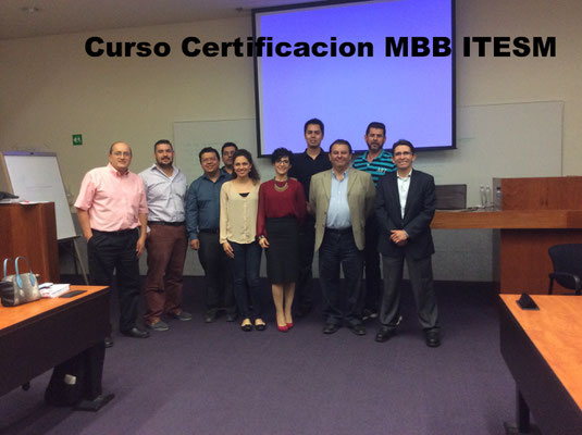 Curso Certificacion Internacional Master Black Belt por el Tec. de Monterrey / BMGI. Marzo - Agosto 2015