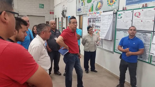 Reuniones a nivel Tier y Tablero de Gestion de Responsabilidades. Empresa CVG, Abril 2017