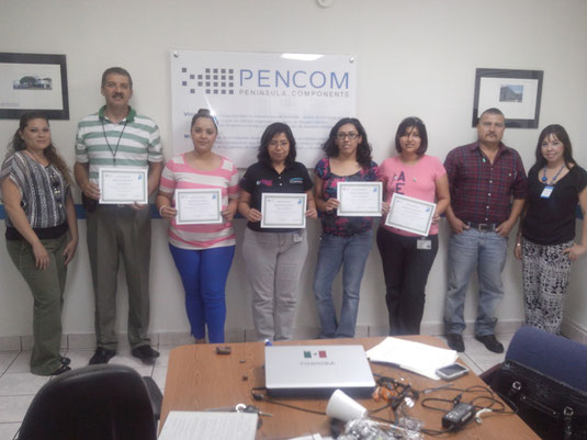 CURSO AUDITOR LIDER Y AUDITOR INTERNO ISO 9001 2008 EMPRESA PENCOM CSS DE NOGALES, SON. AGOSTO 2013
