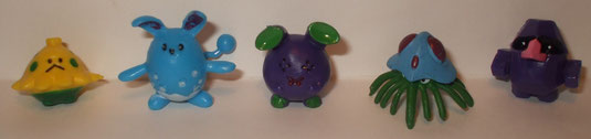 Shroomish, Azumarill, Whismur, Tentacruel, Nosepass