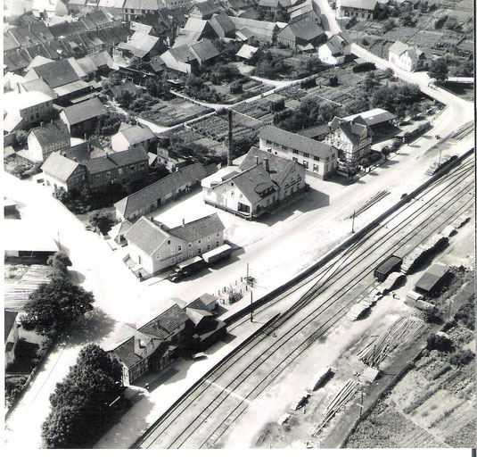 Bahnhof und Molkerei