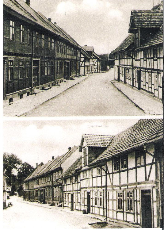 Die Große Dreckstraße in Oldendorf (heute August-Düker-Straße)