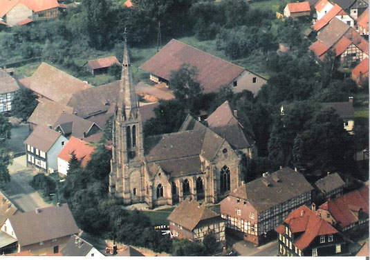 Martinskirche mit Kantorenhaus und Pfarrwitwenhaus vor 1977