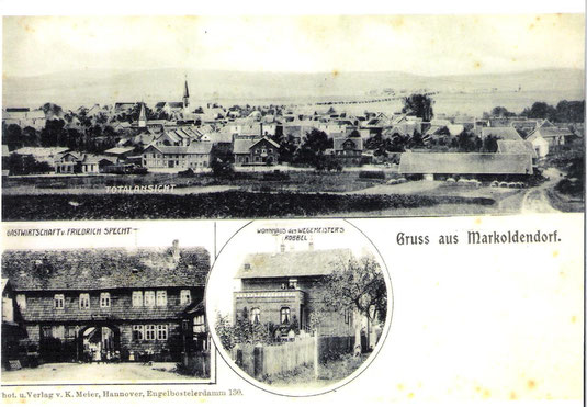 Postkarte von Markoldendorf um 1900