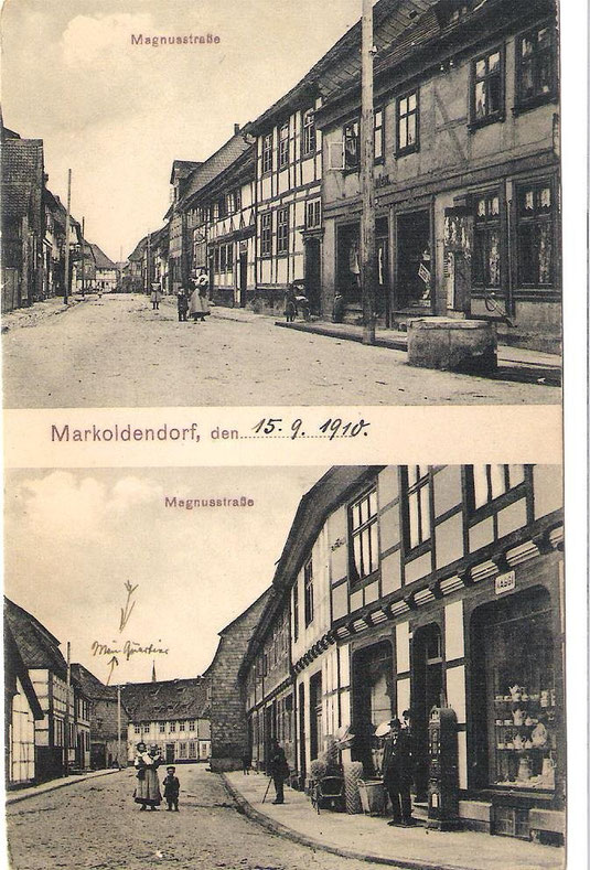 Blick in die Magnusstraße um 1910