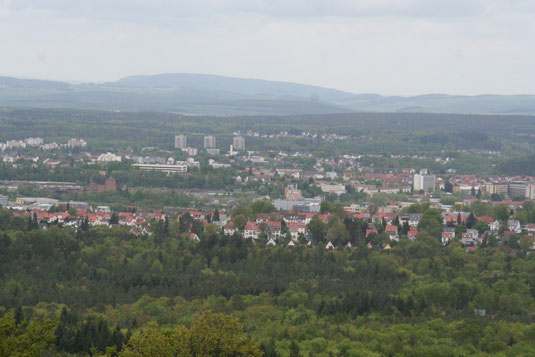 Kaiserslautern vom Humbergturm aus